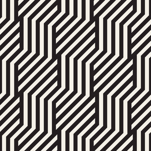 矢量无缝几何图案. 现代时尚交错线条抽象纹理.