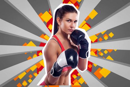 拳击风格图片-拳击风格素材-拳击风格插画-摄图新视界