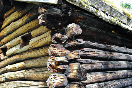 挪威传统木屋细木工细节图片