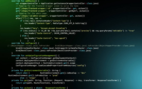 深蓝色背景下的编程代码脚本软件开发人员和计算机脚本的编程代码抽象