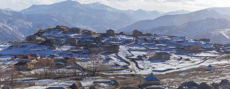 阿塞拜疆 gryz 村全景