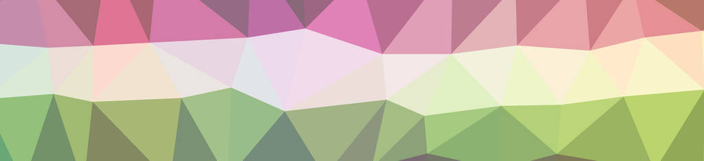 插图抽象绿色粉红色紫色红色横幅低聚背景。 美丽的多边形设计图案。 对你的需要有用。