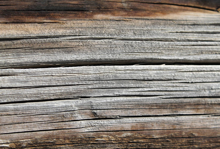 古老的木材质地与自然图案。在树的背景。旧蹩脚和风化灰色木质墙板纹理背景