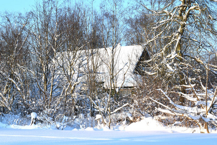 冬天的木屋