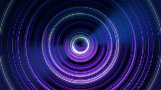 播放径向圆形声波.从中心脉动的圆形线条的抽象动画.