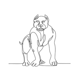 斗牛犬黑白头像图片-斗牛犬黑白头像素材-斗牛犬黑白头像插画-摄图新