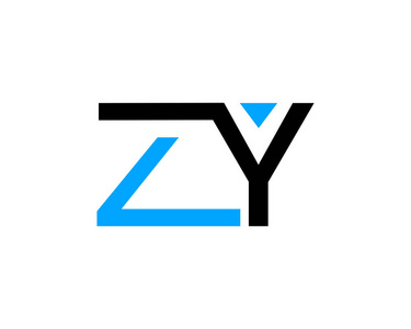 zy公司初始字母zy标志模板设计照片