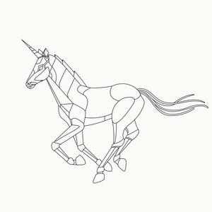 机器人的马图片