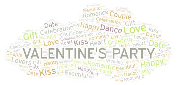 s Party word cloud. Word cloud made with text only.