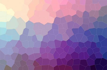 紫色中间尺寸六角形背景的抽象插图。