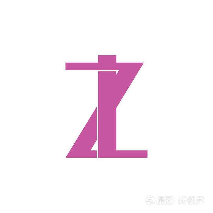 字母zl简单链接字母几何标志