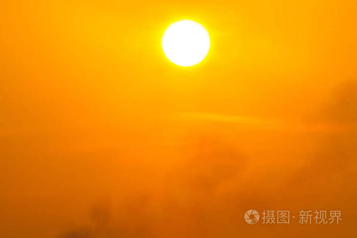全球变暖从太阳和燃烧的热浪热太阳气候变化