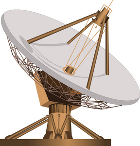 图标军事俄罗斯雷达站反蓝蓝的天空军事雷达通信概念军事雷达通信概念