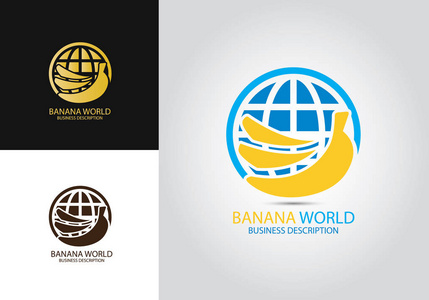 香蕉世界设计标志