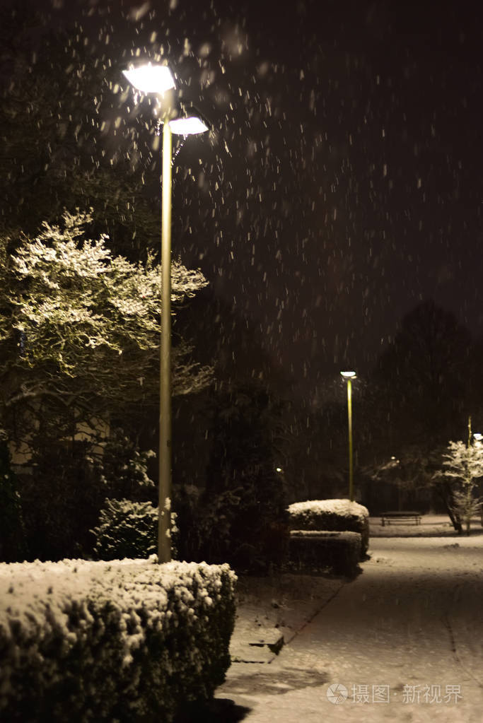 冬季夜景图片真实图片图片