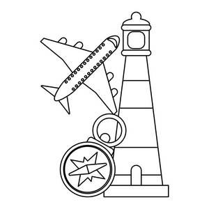 旅行和旅游黑白照片