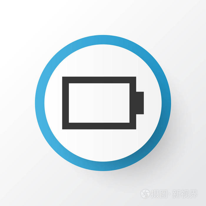 能源图标符号保费质量孤立空蓄能器元素的时尚风格