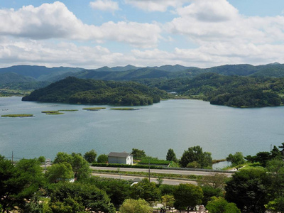 韩国昌居大冲湖风光