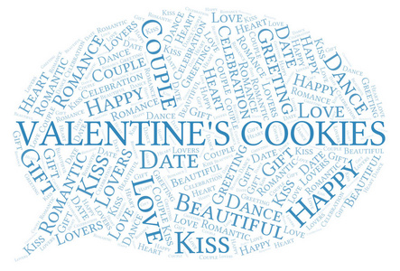 s Cookies word cloud. Word cloud made with text only.