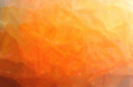 橙色黄色干刷油漆背景的抽象插图。