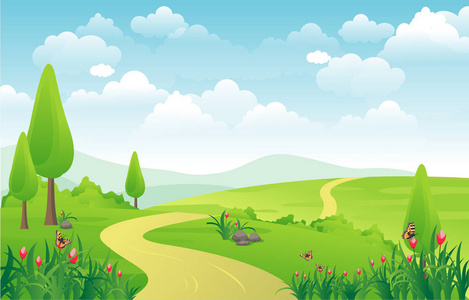 青山绿水背景图片