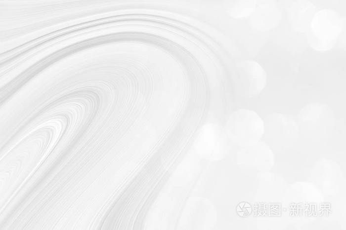 白色潮流背景,线条和宇宙波的平滑弯曲,插图为现代美丽的设计.