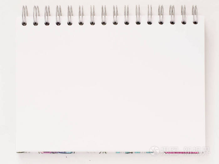 背景空白便条纸白表的顶部视图