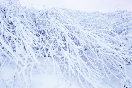 大雪概念。 在农村暴风雪之后。 天然纹理