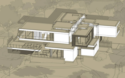 别墅渲染图图片