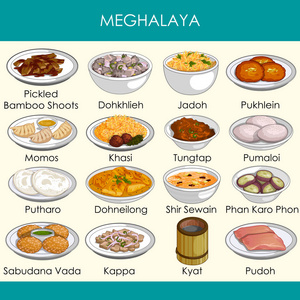 印度梅加拉亚美味传统食品的插图