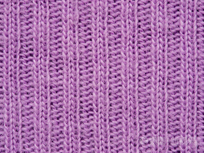 紫色针织衫纹理纺织背景