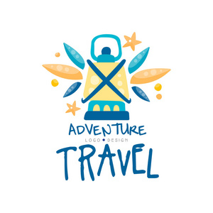 不干胶标签异域风情旅行矢量探险旅游标志设计, 暑假, 假期, 旅行社