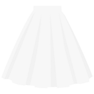 矢量白裙模板，设计时尚女性插画..女人泡裙