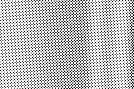 白色格朗格半色调矢量上的黑色。 数字虚线纹理。 光滑的点状梯度。 单色半色调覆盖卡通效果。 复古风格的穿孔背景。 墨点表面