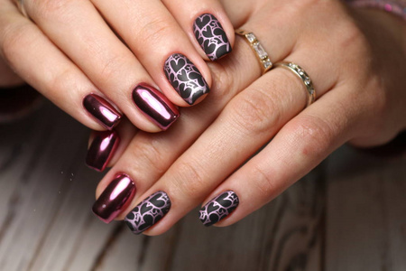 s nails with beautiful christmas manicure studio