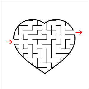 心形的迷宫图片