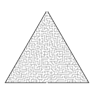 儿童和成年人的游戏. 儿童拼图. 一个入口一个出口. 迷宫难题.