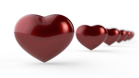 s day, a day of love and fidelity. 3D rendering.