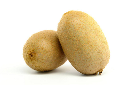 个白色背景上的双奇异果相似素材图片