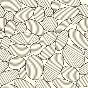 椭球网格矢量. 具有线条结构的抽象无缝图案.照片