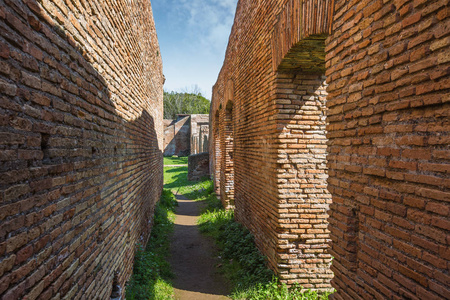 意大利罗马附近奥斯提亚安蒂卡古罗马遗址