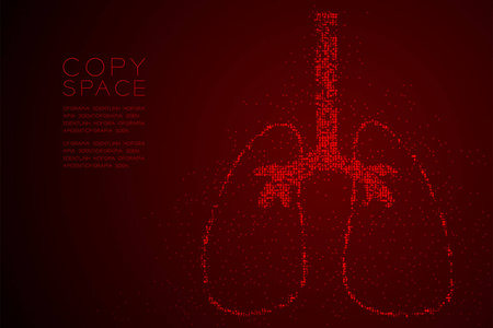  Medical Science Organ concept design red color illustration iso