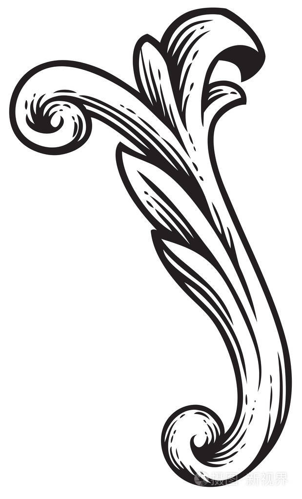 巴洛克复古元素的设计插画-正版商用图片1894sr-摄图新视界