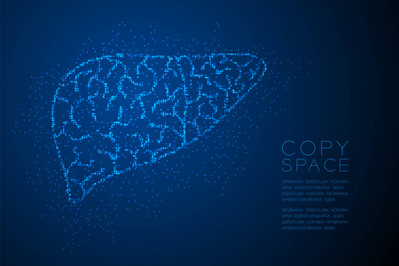  Medical Science Organ concept design blue color illustration is