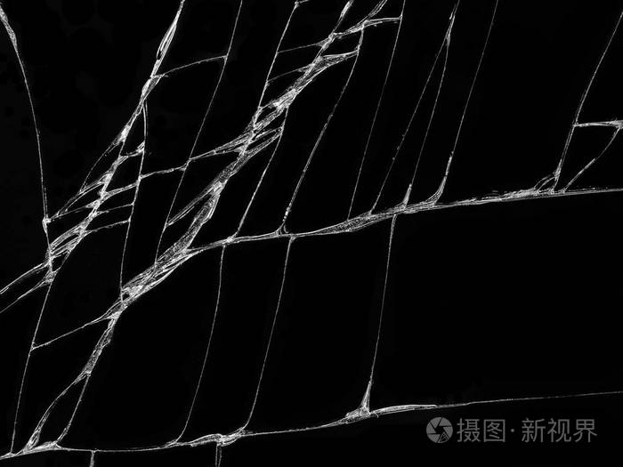 孤立的真实裂纹玻璃效应.