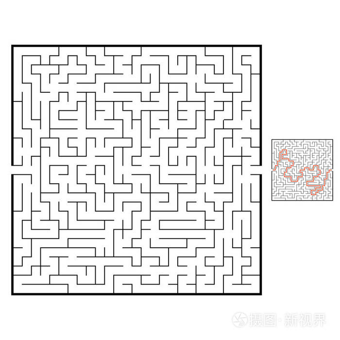 孩子们的游戏 儿童拼图 迷宫难题.
