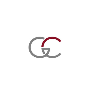 符号的gc几何字母表图标矢量标志模板.