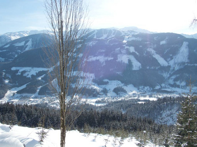 美丽的冬季兰斯凯特冒险小品在阿尔卑斯山