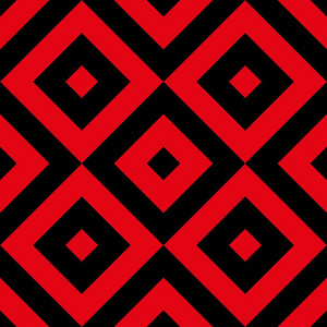 红色和黑色菱形图案