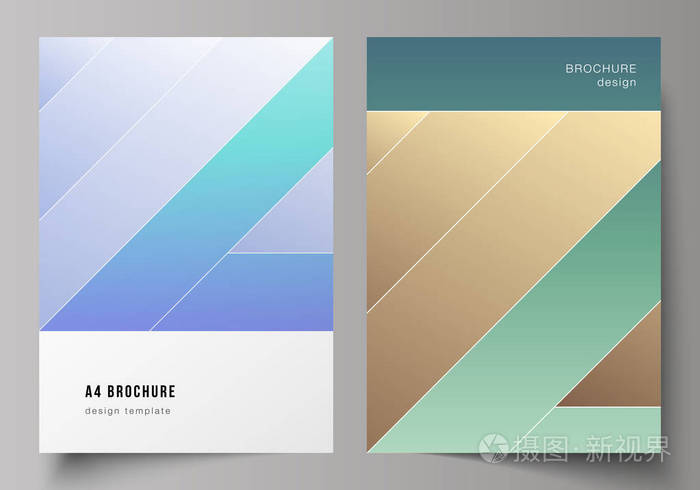 矢量说明了小册子,杂志,传单,小册子,年度报告的现代封面模型设计模板